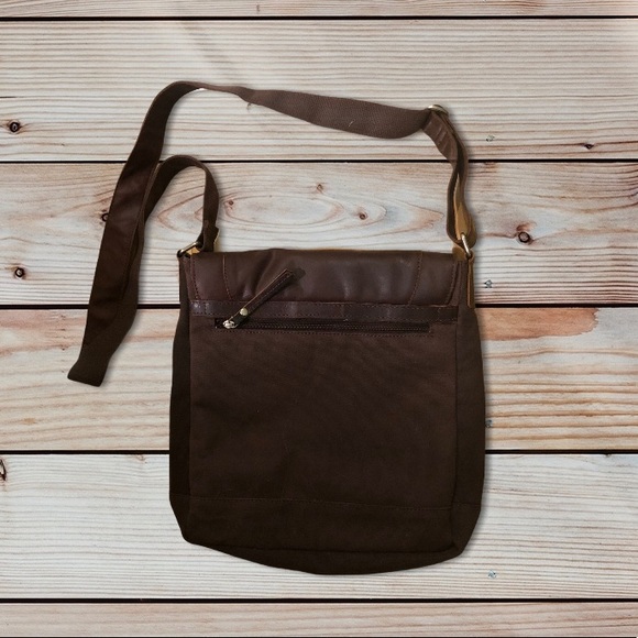 SECU Presidents Club Brown Leather Messenger Bag - Picture 2 of 6